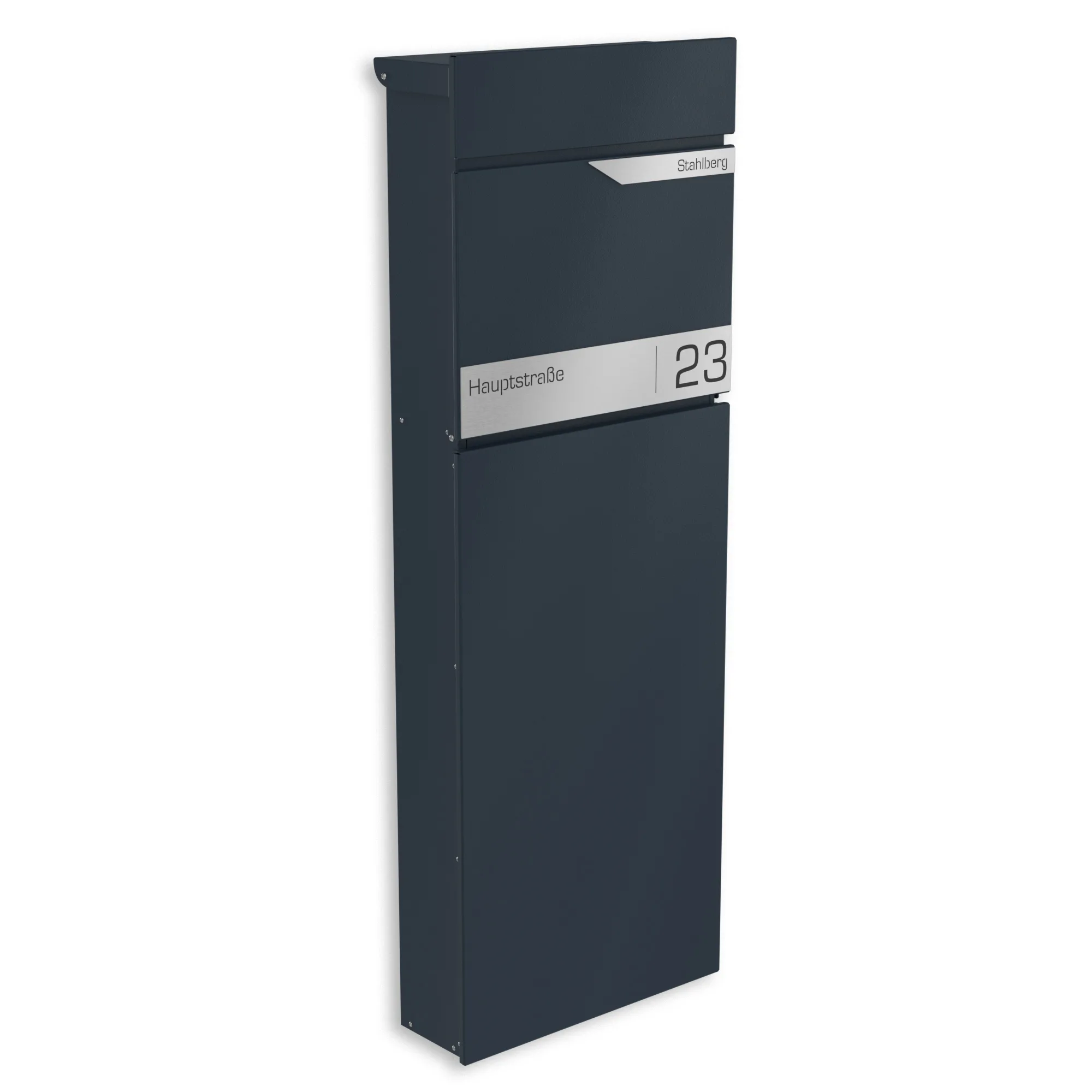 Standbriefkasten freistehend mit Edelstahl-Schild | Capella Standbriefkasten freistehend mit Edelstahl-Schild | Capella