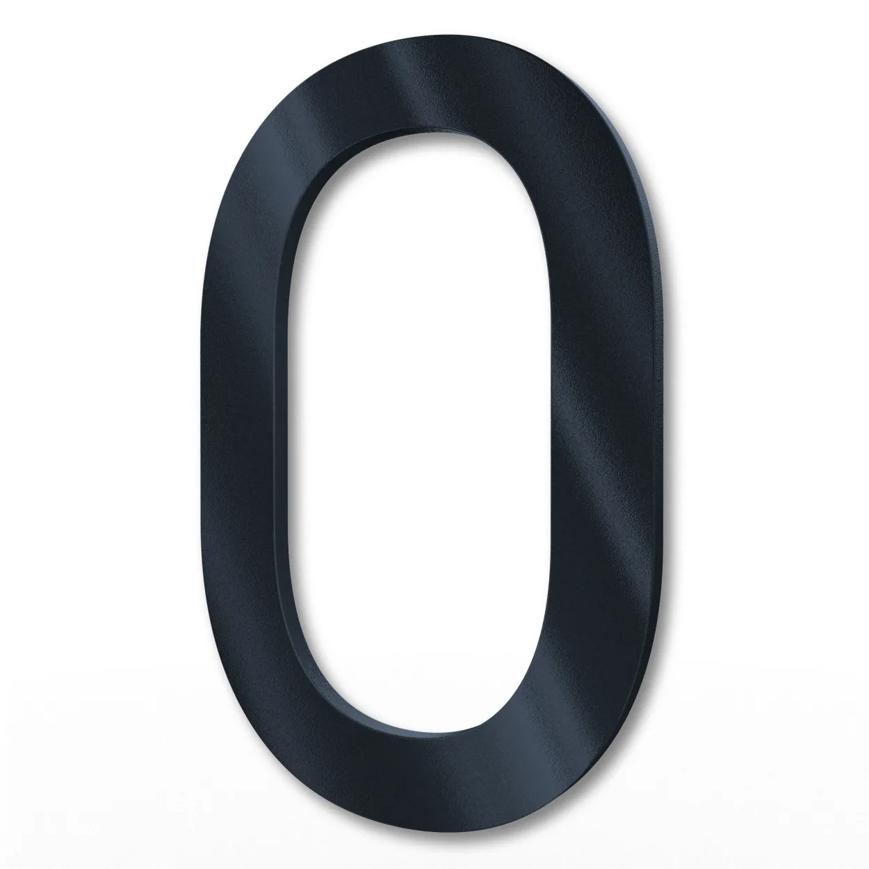 Anthrazit RAL 7016 Edelstahl-Hausnummer 0 in 15 cm Höhe, modernes Design, witterungsbeständig und pflegeleicht