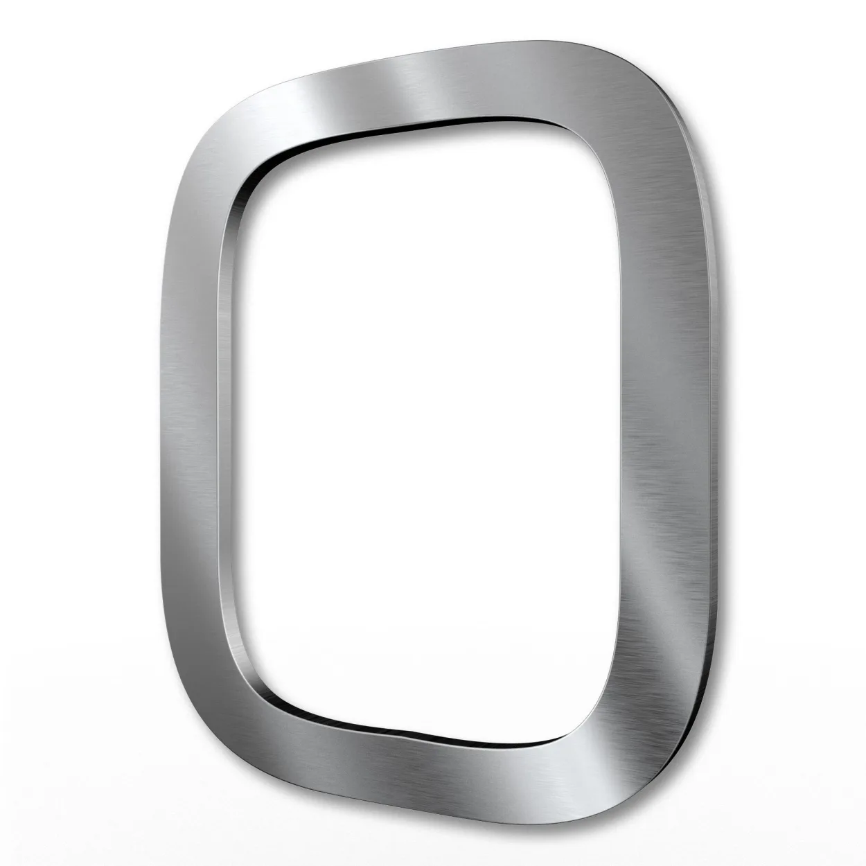 Pflegeleichte Edelstahl-Hausnummer 0 in 15 cm Höhe, UV-beständig und rostfrei, modernes Design für außen