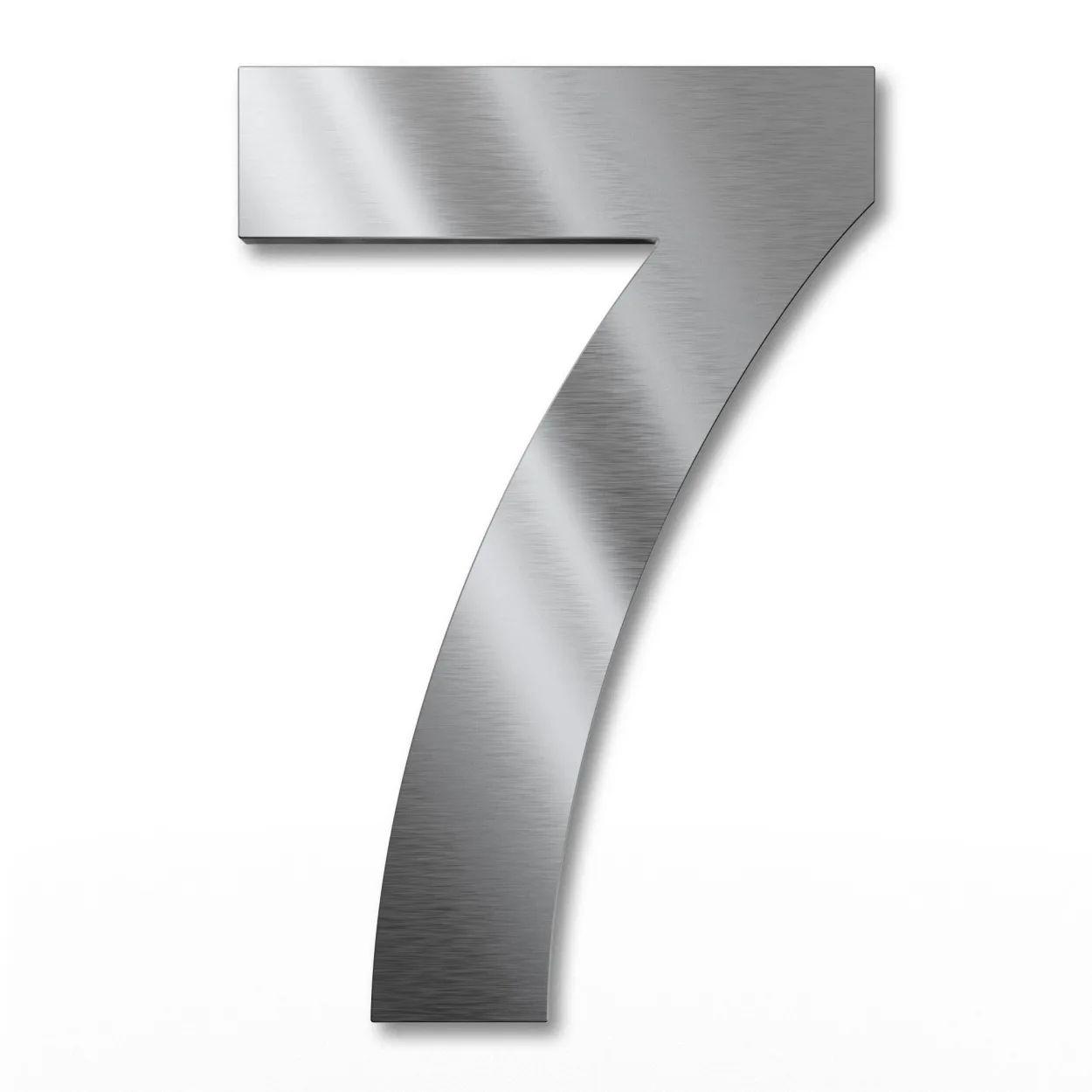 UV-beständige 22 cm – Arial Edelstahl-Hausnummer 7, witterungsbeständig und pflegeleicht, modernes Design