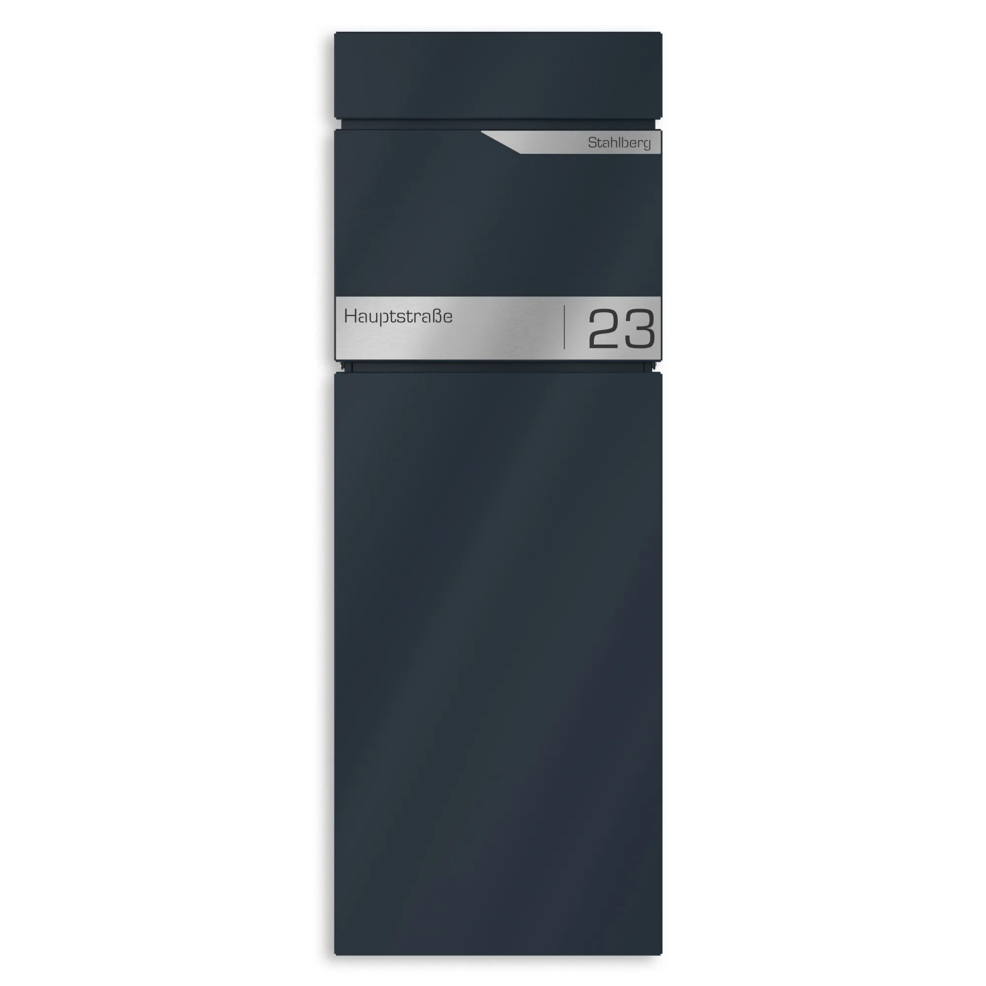 Standbriefkasten freistehend mit Edelstahl-Schild | Capella Standbriefkasten freistehend mit Edelstahl-Schild | Capella